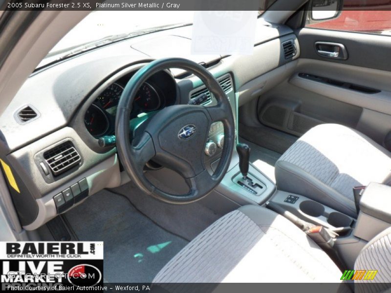 Platinum Silver Metallic / Gray 2005 Subaru Forester 2.5 XS