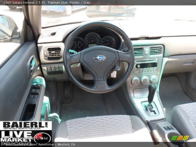Platinum Silver Metallic / Gray 2005 Subaru Forester 2.5 XS