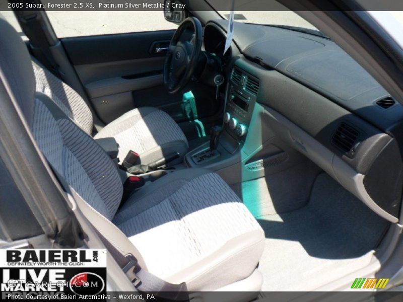 Platinum Silver Metallic / Gray 2005 Subaru Forester 2.5 XS