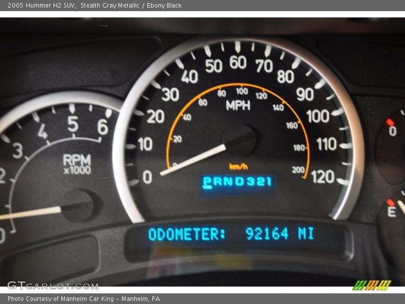 Stealth Gray Metallic / Ebony Black 2005 Hummer H2 SUV