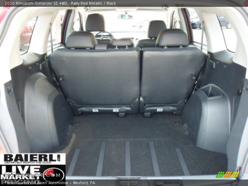 Rally Red Metallic / Black 2010 Mitsubishi Outlander SE 4WD