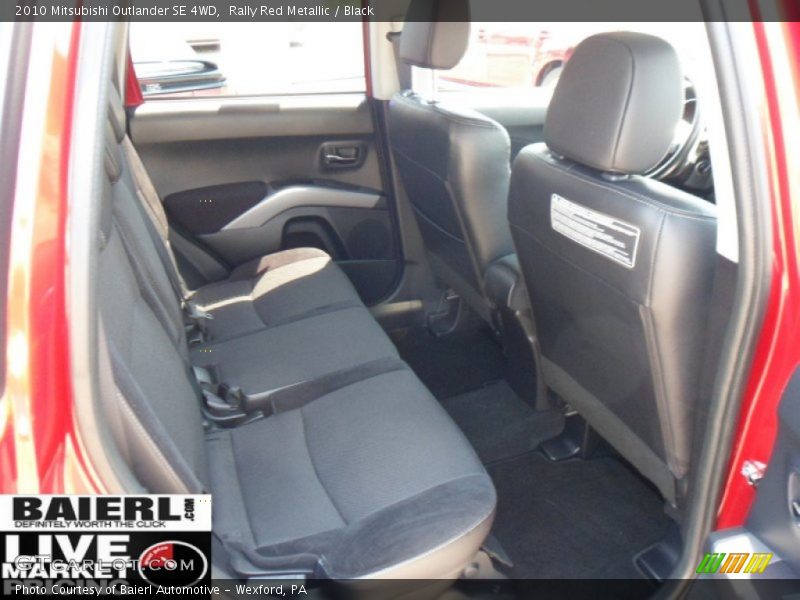 Rally Red Metallic / Black 2010 Mitsubishi Outlander SE 4WD