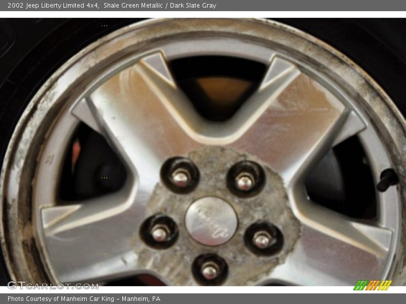 Shale Green Metallic / Dark Slate Gray 2002 Jeep Liberty Limited 4x4