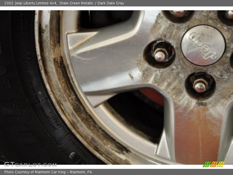 Shale Green Metallic / Dark Slate Gray 2002 Jeep Liberty Limited 4x4