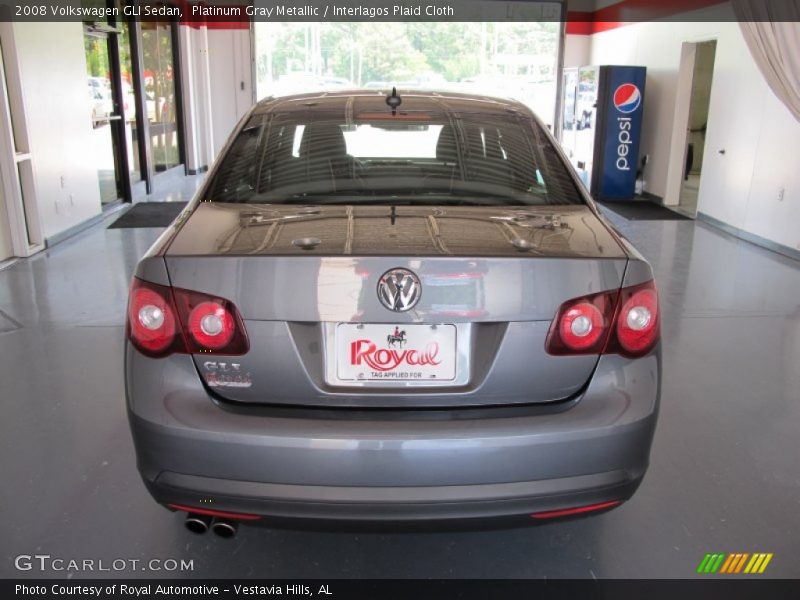 Platinum Gray Metallic / Interlagos Plaid Cloth 2008 Volkswagen GLI Sedan