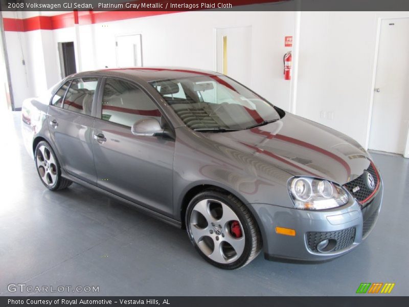 Platinum Gray Metallic / Interlagos Plaid Cloth 2008 Volkswagen GLI Sedan
