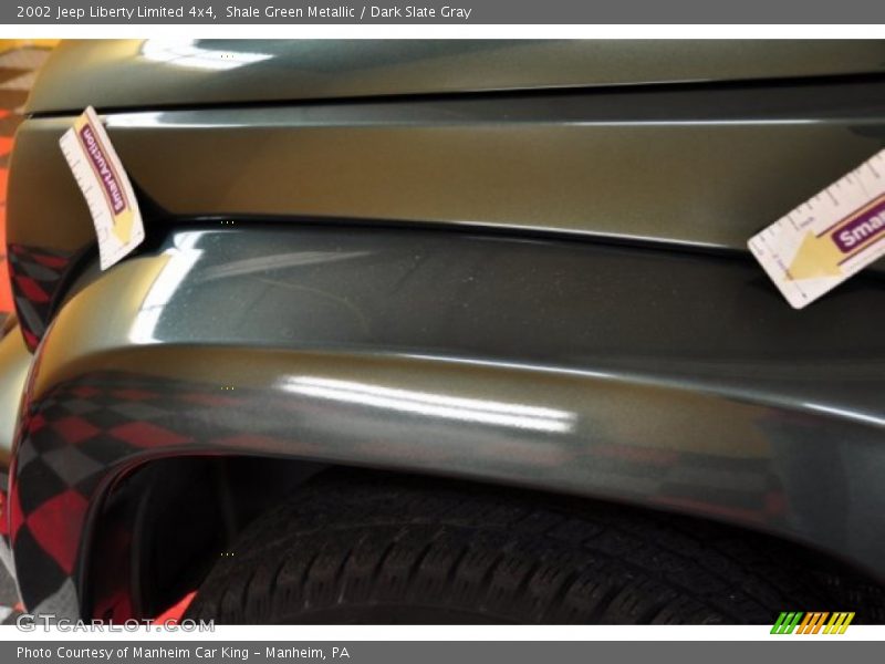 Shale Green Metallic / Dark Slate Gray 2002 Jeep Liberty Limited 4x4