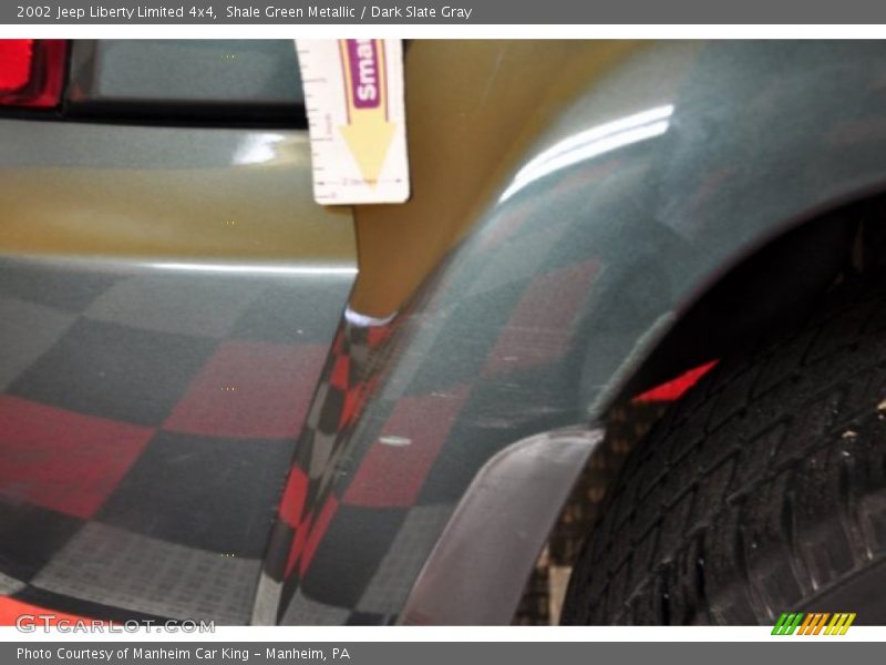 Shale Green Metallic / Dark Slate Gray 2002 Jeep Liberty Limited 4x4