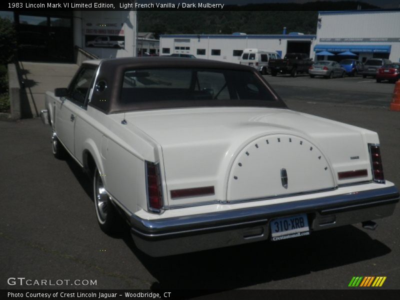 Light French Vanilla / Dark Mulberry 1983 Lincoln Mark VI Limited Edition