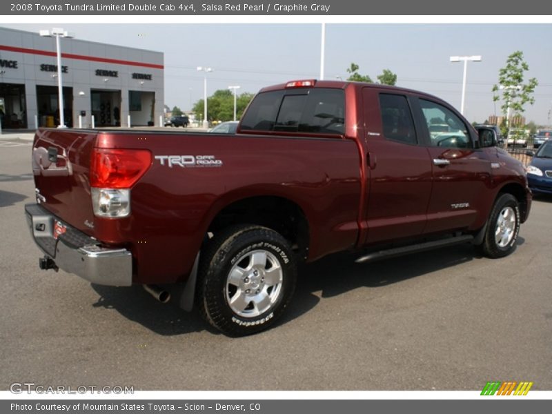 Salsa Red Pearl / Graphite Gray 2008 Toyota Tundra Limited Double Cab 4x4