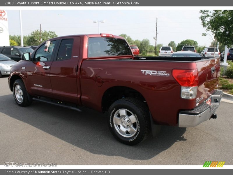 Salsa Red Pearl / Graphite Gray 2008 Toyota Tundra Limited Double Cab 4x4