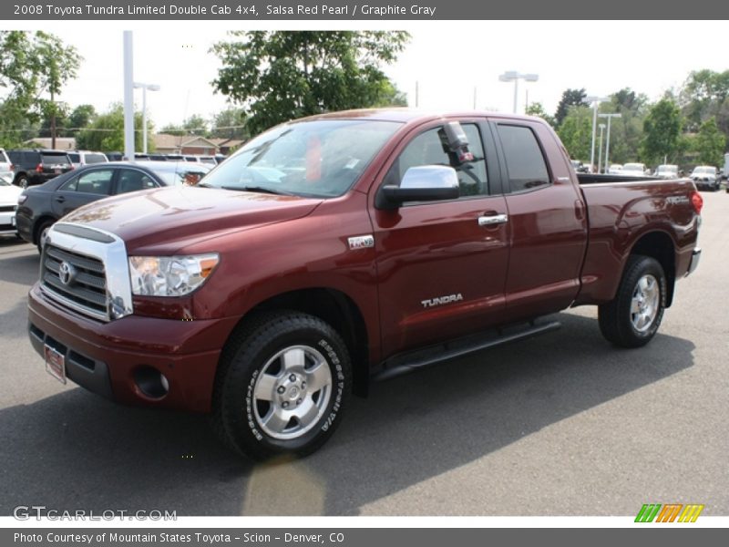 Salsa Red Pearl / Graphite Gray 2008 Toyota Tundra Limited Double Cab 4x4