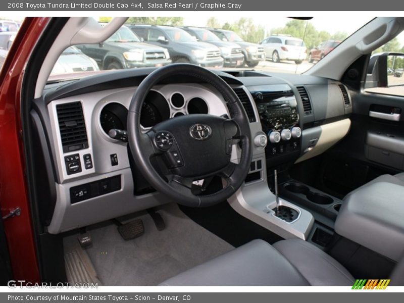 Salsa Red Pearl / Graphite Gray 2008 Toyota Tundra Limited Double Cab 4x4