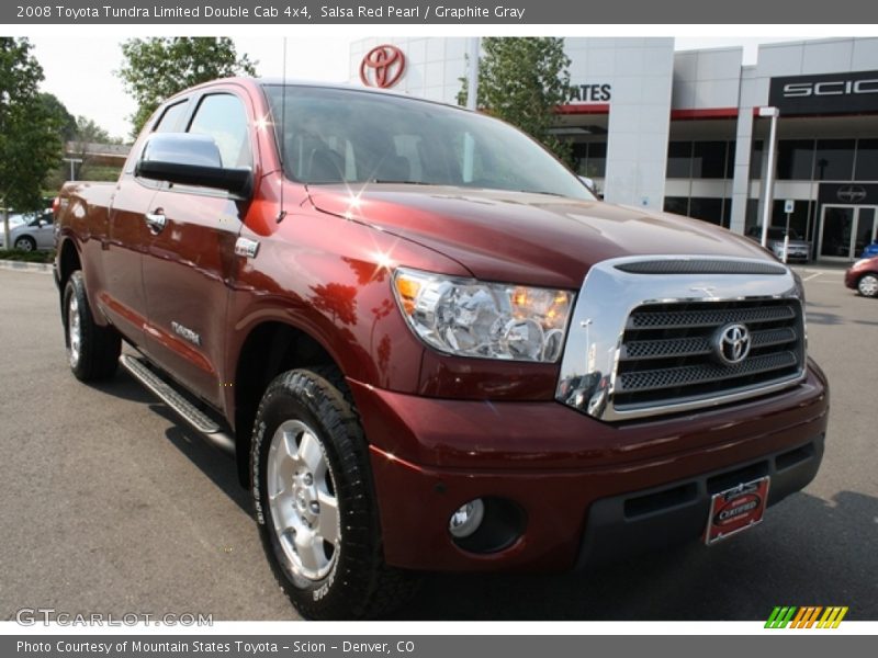 Salsa Red Pearl / Graphite Gray 2008 Toyota Tundra Limited Double Cab 4x4
