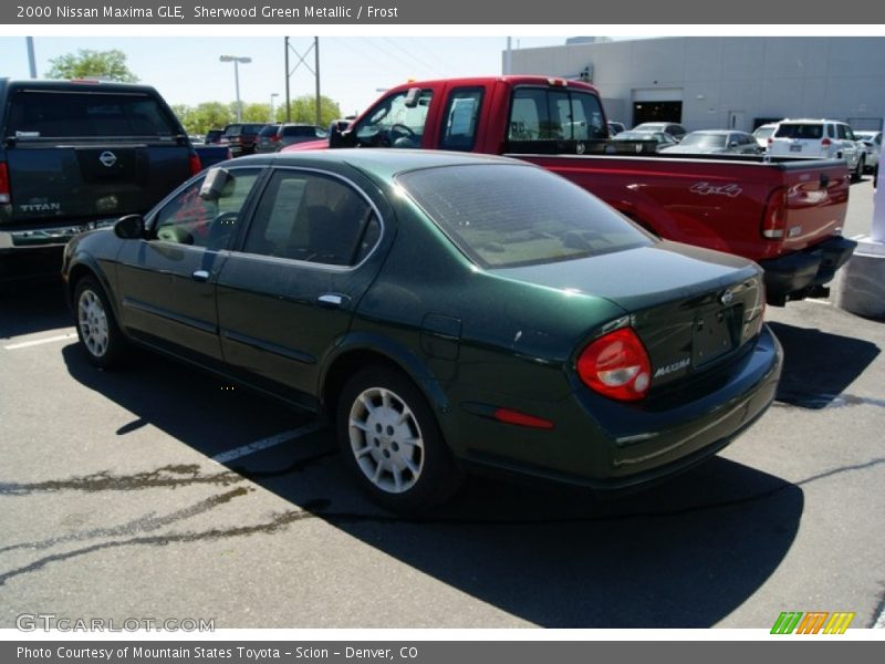 Sherwood Green Metallic / Frost 2000 Nissan Maxima GLE