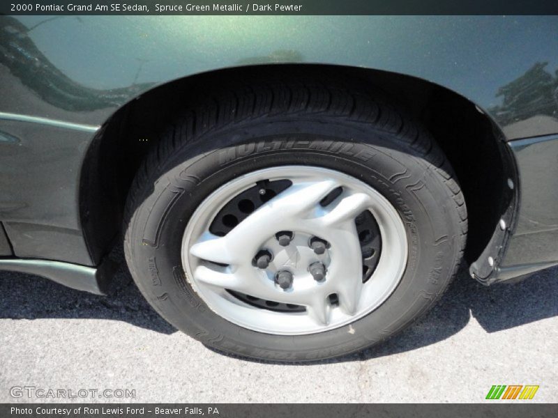 Spruce Green Metallic / Dark Pewter 2000 Pontiac Grand Am SE Sedan