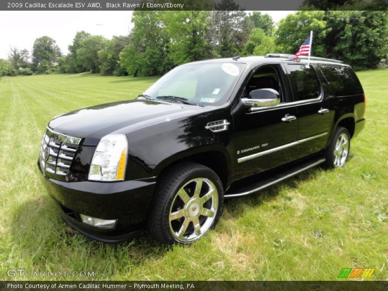 Black Raven / Ebony/Ebony 2009 Cadillac Escalade ESV AWD