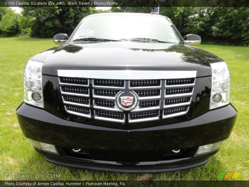 Black Raven / Ebony/Ebony 2009 Cadillac Escalade ESV AWD