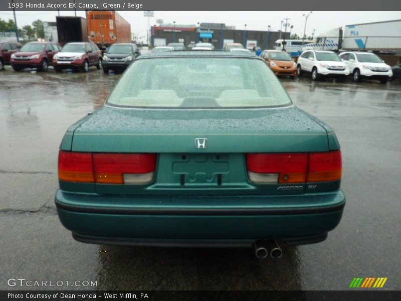 Green / Beige 1993 Honda Accord EX Coupe