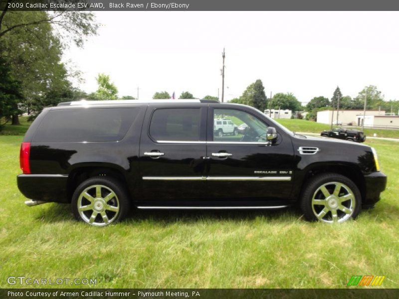 Black Raven / Ebony/Ebony 2009 Cadillac Escalade ESV AWD