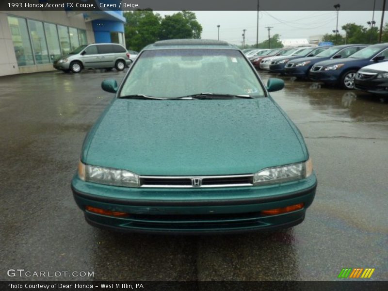 Green / Beige 1993 Honda Accord EX Coupe