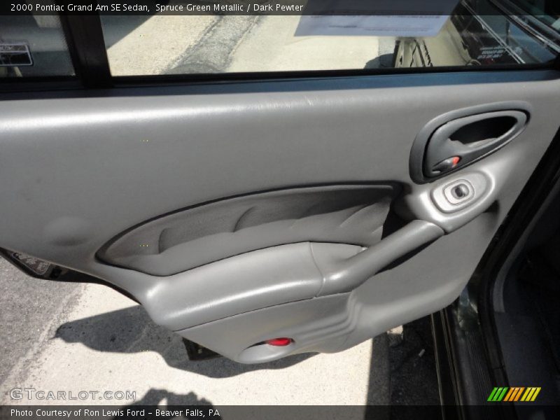 Spruce Green Metallic / Dark Pewter 2000 Pontiac Grand Am SE Sedan