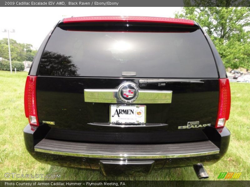 Black Raven / Ebony/Ebony 2009 Cadillac Escalade ESV AWD