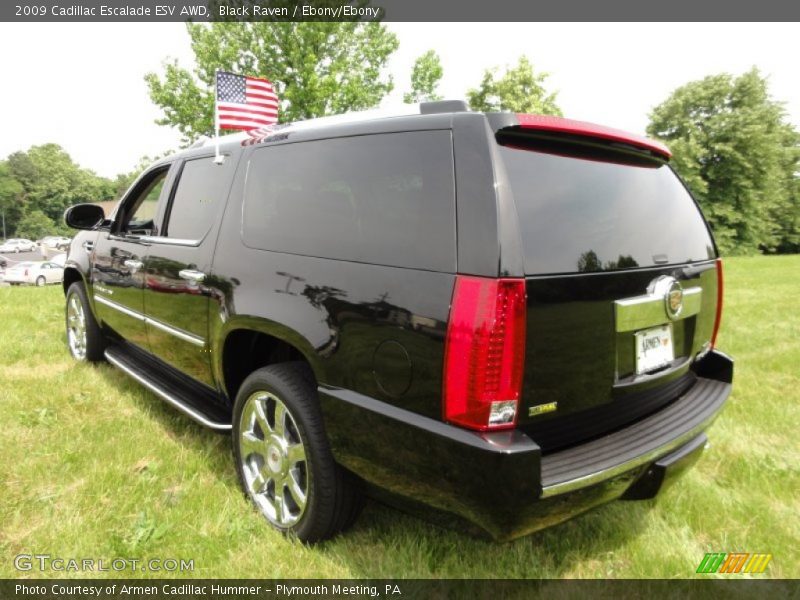 Black Raven / Ebony/Ebony 2009 Cadillac Escalade ESV AWD