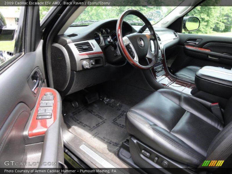 Black Raven / Ebony/Ebony 2009 Cadillac Escalade ESV AWD