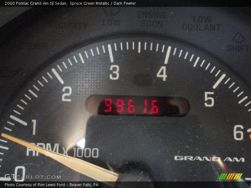 Spruce Green Metallic / Dark Pewter 2000 Pontiac Grand Am SE Sedan
