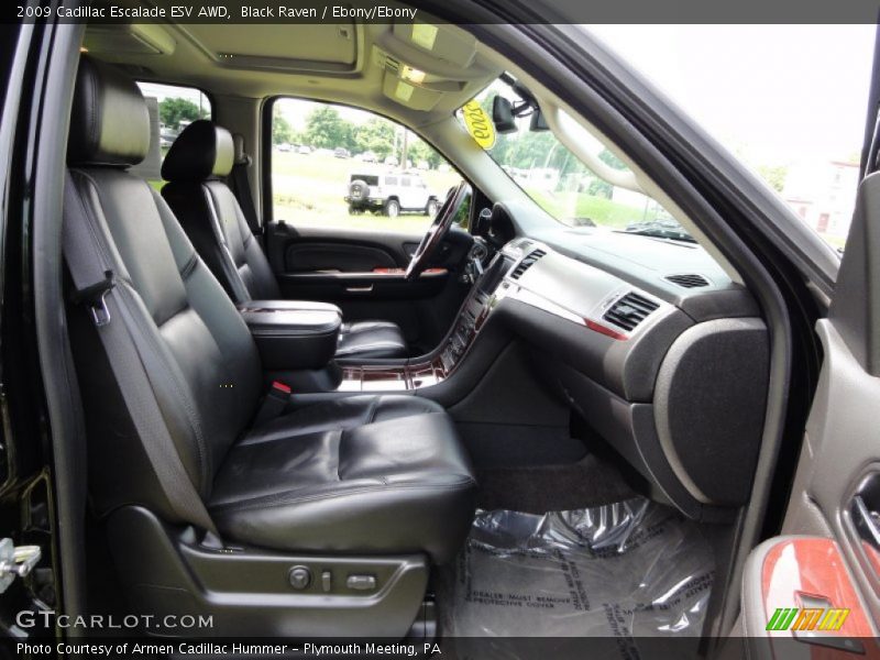 Black Raven / Ebony/Ebony 2009 Cadillac Escalade ESV AWD