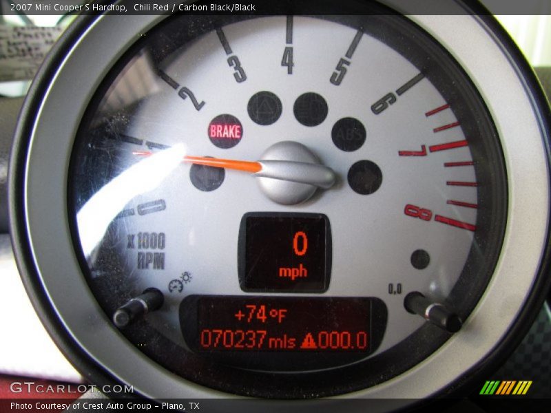 Chili Red / Carbon Black/Black 2007 Mini Cooper S Hardtop