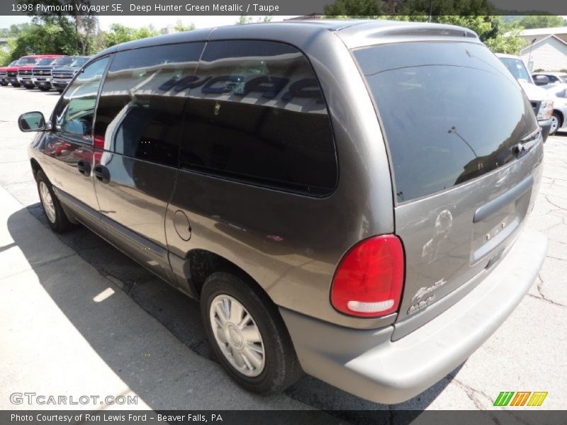 Deep Hunter Green Metallic / Taupe 1998 Plymouth Voyager SE
