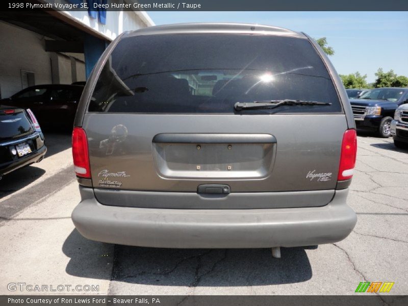 Deep Hunter Green Metallic / Taupe 1998 Plymouth Voyager SE