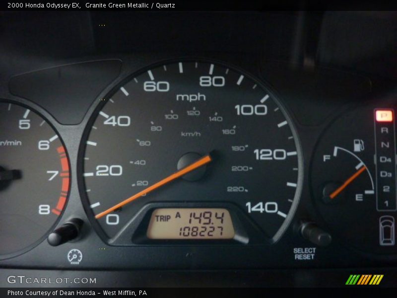 Granite Green Metallic / Quartz 2000 Honda Odyssey EX