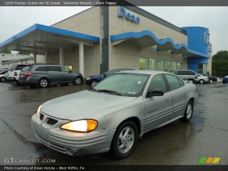 Silvermist Metallic / Dark Pewter 1999 Pontiac Grand Am SE Sedan