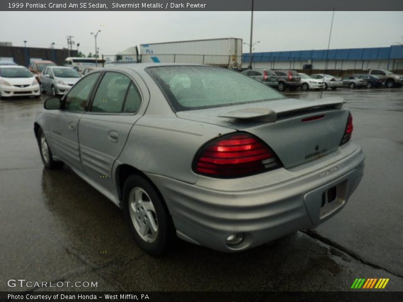 Silvermist Metallic / Dark Pewter 1999 Pontiac Grand Am SE Sedan