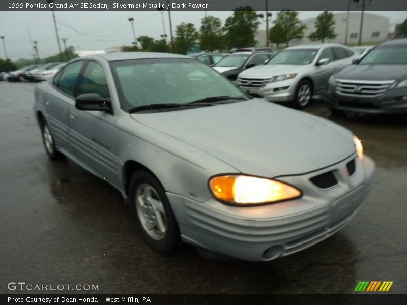 Silvermist Metallic / Dark Pewter 1999 Pontiac Grand Am SE Sedan