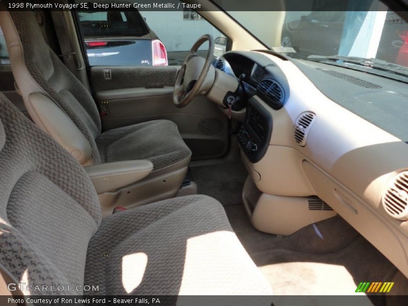Deep Hunter Green Metallic / Taupe 1998 Plymouth Voyager SE