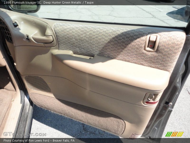 Deep Hunter Green Metallic / Taupe 1998 Plymouth Voyager SE
