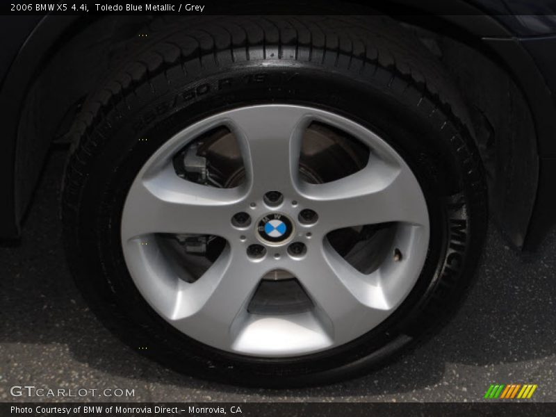 Toledo Blue Metallic / Grey 2006 BMW X5 4.4i