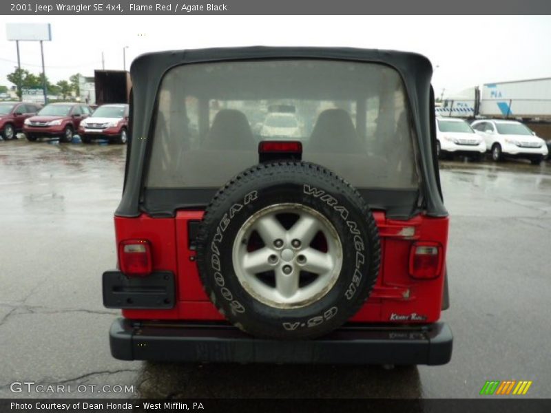 Flame Red / Agate Black 2001 Jeep Wrangler SE 4x4