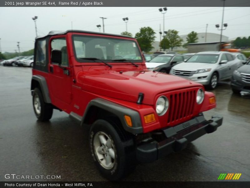 Flame Red / Agate Black 2001 Jeep Wrangler SE 4x4
