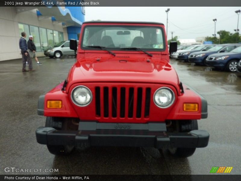 Flame Red / Agate Black 2001 Jeep Wrangler SE 4x4