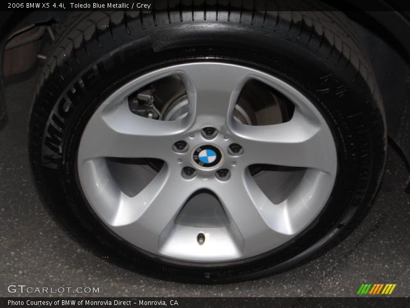 Toledo Blue Metallic / Grey 2006 BMW X5 4.4i