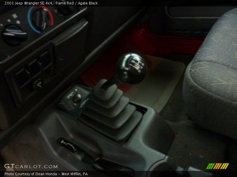 Flame Red / Agate Black 2001 Jeep Wrangler SE 4x4