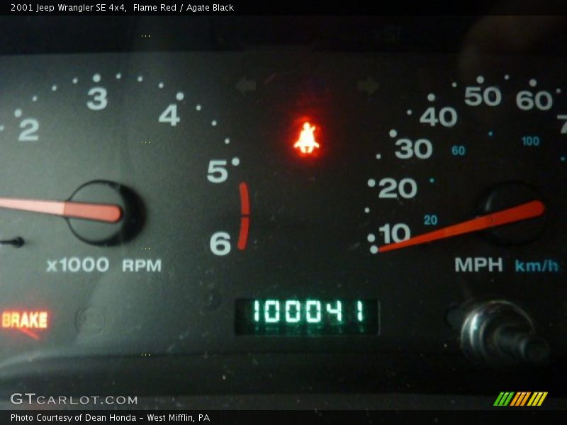 Flame Red / Agate Black 2001 Jeep Wrangler SE 4x4
