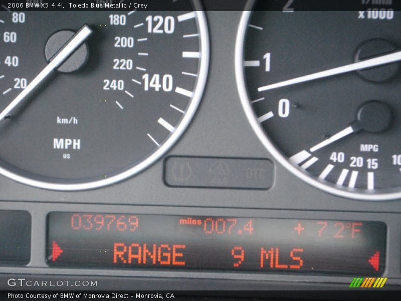 Toledo Blue Metallic / Grey 2006 BMW X5 4.4i