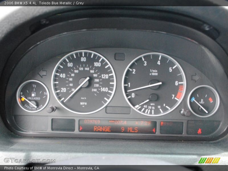Toledo Blue Metallic / Grey 2006 BMW X5 4.4i