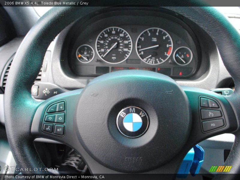Toledo Blue Metallic / Grey 2006 BMW X5 4.4i